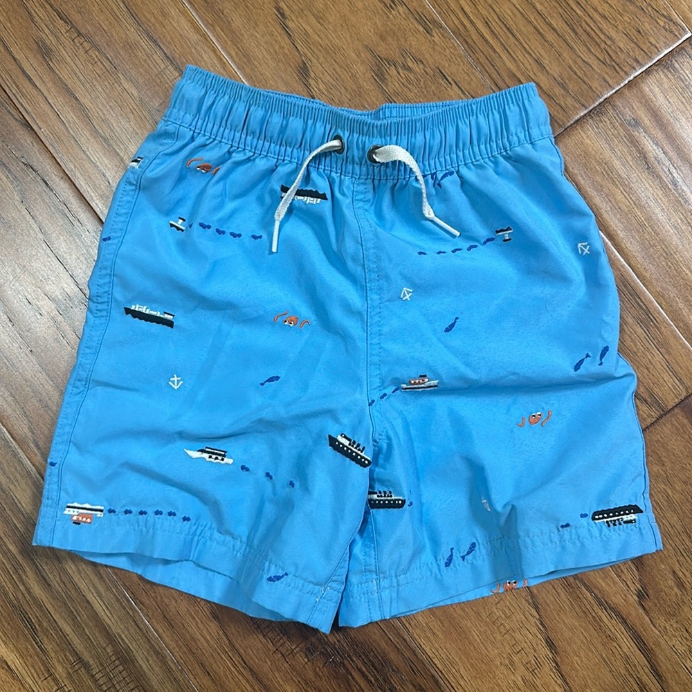GUC Embroidered Swim Shorts Hanna Andersson Size 4
